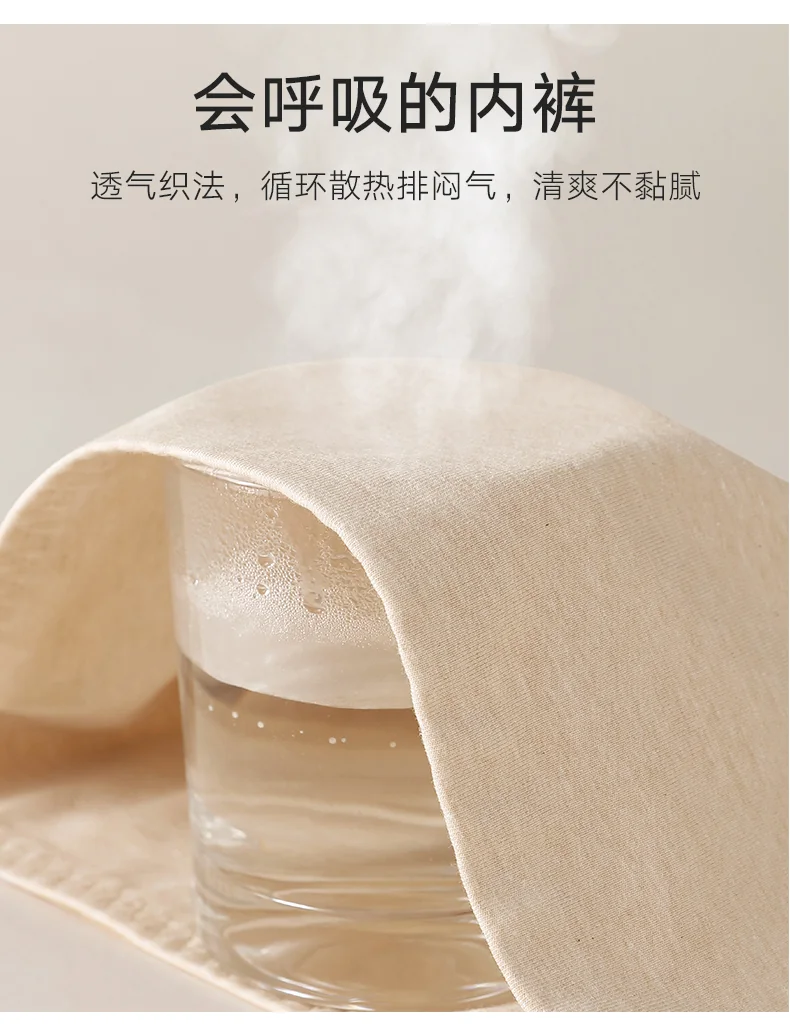 女士汉麻内裤8612中腰 · 详情资料